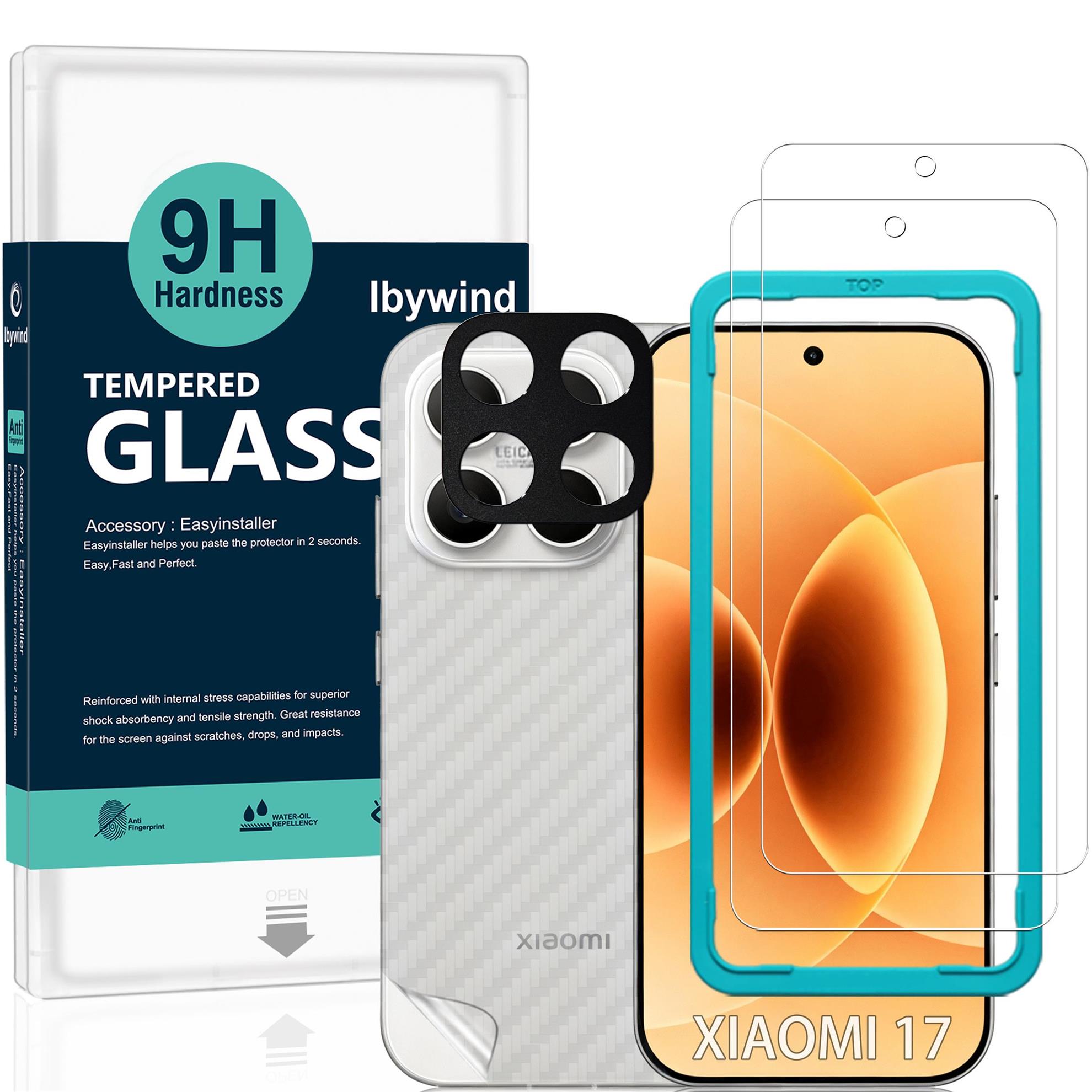 Amazon.co.jp: Ibywind 対応 Xiaomi 17 5G ガラスフィルム 2 枚保護